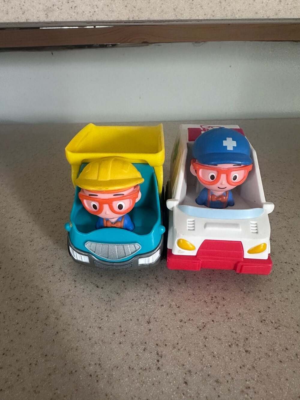 Blippi Mini Vehicle Bundle: Dump Truck and Ambulance Toy Cars